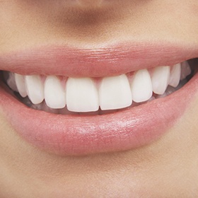 Closeup of healthy beautiful smile