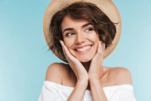 young lady with beautiful smile